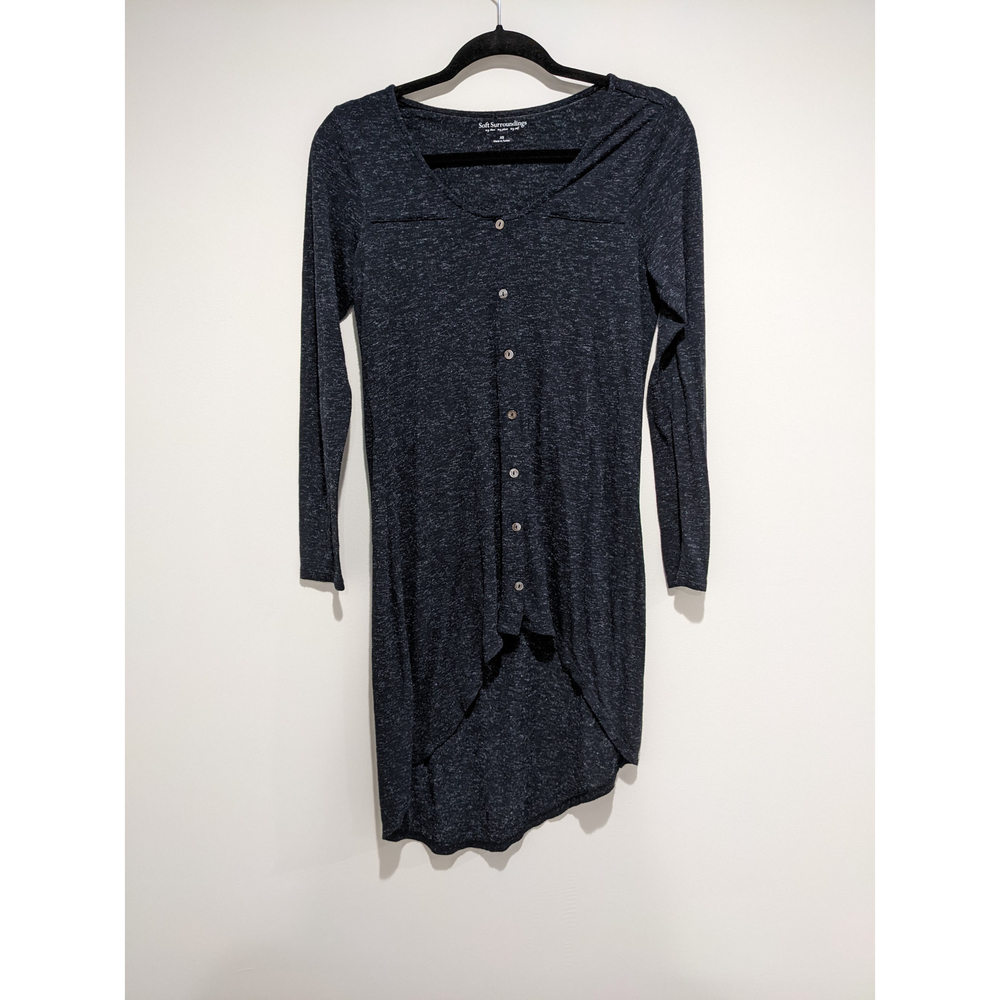 Soft Surroudings Lagenlook Lena High Low Tunic Size XS